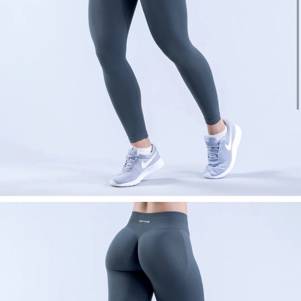 Dfyne slate grey leggings impact small.